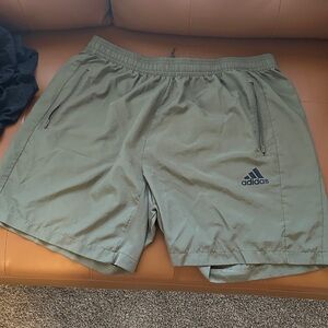 Adidas Men's Olive Athletic Shorts